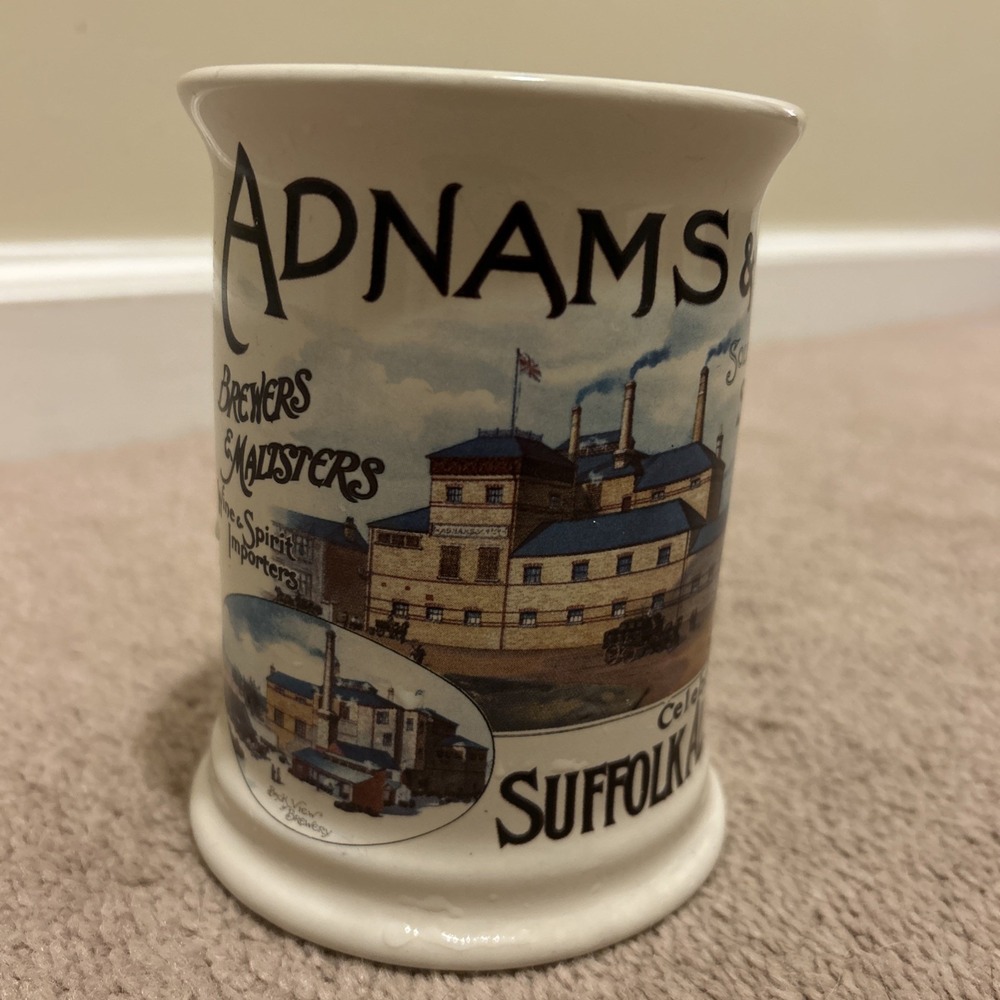 Adnam's &‎ Co Ceramic stein Collector Sole Bay Brewery Southwold Suffolk ales